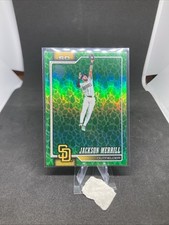 2026 Topps #229 Jackson Merrill San Diego Padres Green Parallel Baseball Card