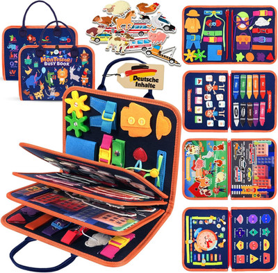 ZOOI Busy Board Montessori Spielzeug Ab 1 Jahr, Busy Book Kinderspielzeug Ab 1 2