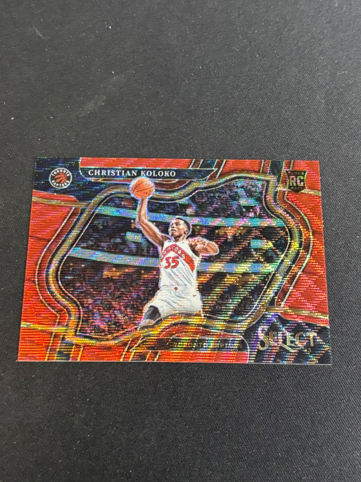 2022-23 Select Courtside Christian Koloko #297 Red Wave Prizm (RC) Raptors