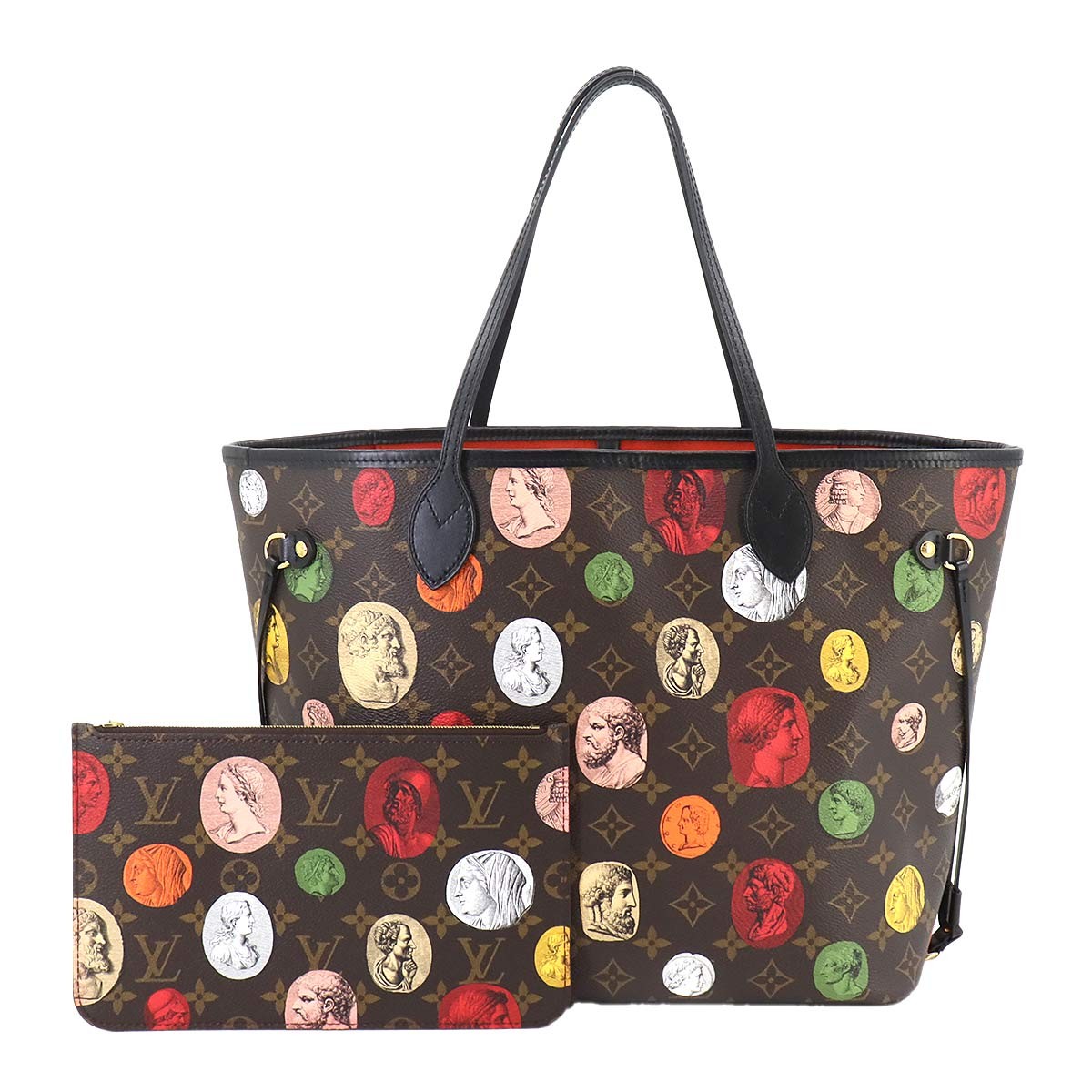 LOUIS VUITTON Monogram Cameo Neverfull MM Tote Bag M45923 in Brown-image