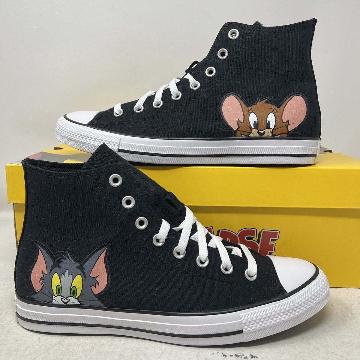 Converse Chuck Taylor All Star Hi Tom & Jerry Black Mens 