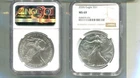 2026 AMERICAN SILVER EAGLE 1 OUNCE .999 FINE COIN NGC MS69 8708T