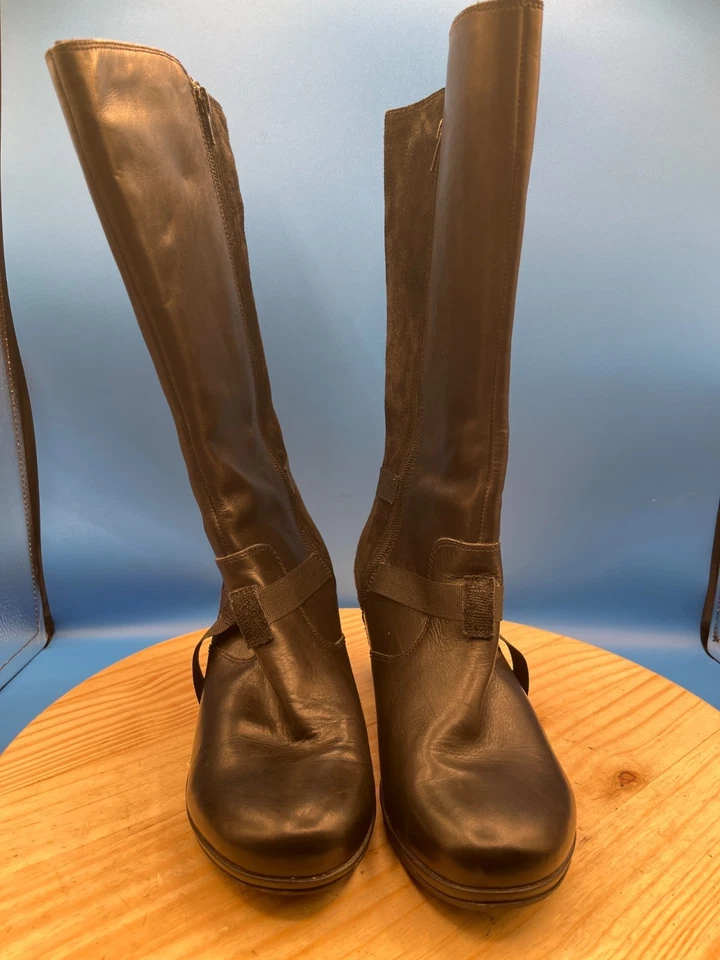 Merrell Evera Fade Boots Women's Sz 10/EU41 Black Leather Suede Side-Zip - Image 4 of 4