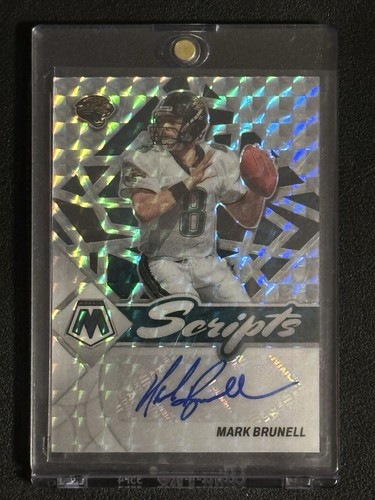 2022 Panini Mosaic Silver Mark Brunell Scripts Auto #S-MB Jacksonville Jaguars - Picture 2 of 7