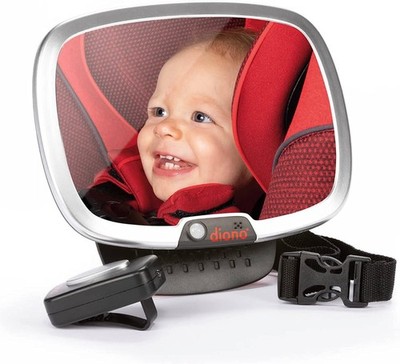 Diono Easy View Plus Baby Car Mirror with Light Safety Car Seat Mirror
