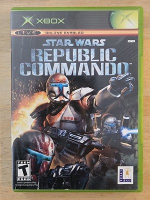 Star Wars Republic Commando Xbox CIB Complete w/ Manual *Water Damage Cover Art*