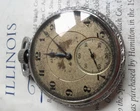 Antique 1921 Illinois 16 Size 17 Jewel Model 7 Grade 305 O/F Pocket Watch Runs