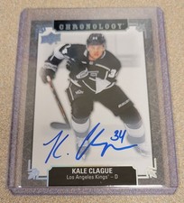KALE CLAGUE 2019-20 UD CHRONOLOGY FRANCHISE HISTORY AUTOGRAPH AUTO #FH-LA-KC RC