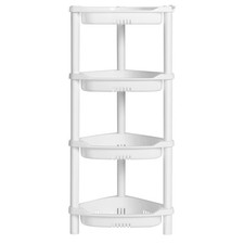 4 Tier Shower Caddy Organizer Shelf Corner, 14.4 x 11.2 x 31.5 Inches, Rustpr...