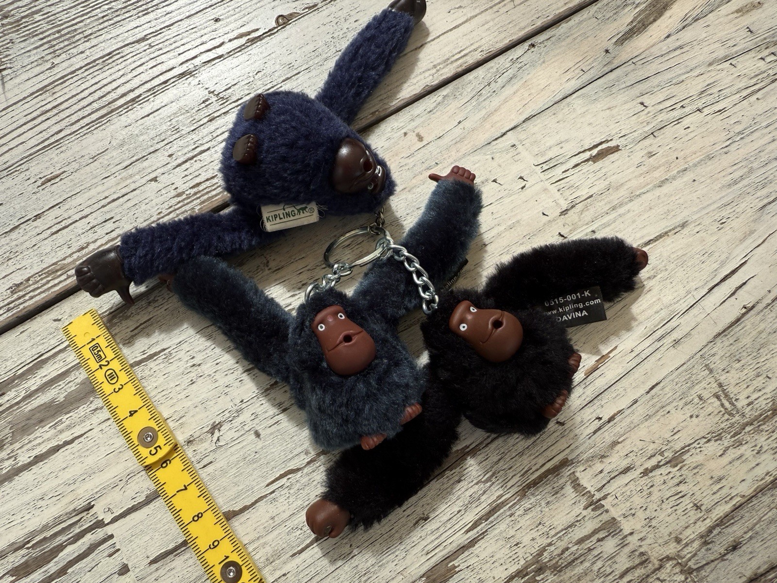 Set Three Kipling Monkey Gorilla Keychain - ANDY,… - image 1