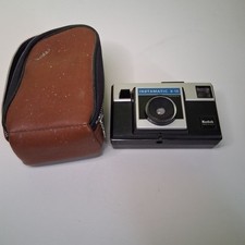 Kodak Instamatic X-15 Camera Original Brown Zipper Case USA Vintage Untested