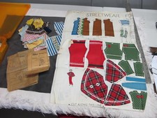 RARE Lot Vintage 11-12" Doll Patterns, Instructions Material