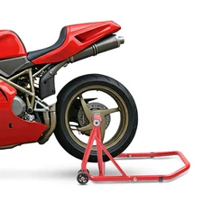 Motorbike rear paddock stand Ducati 748 95-04 red single swing arm