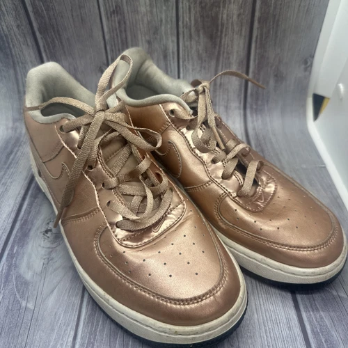Scarpe Nike Air Force 1 SE oro rosa basse taglia 5 5 bambino ragazza metallizzato