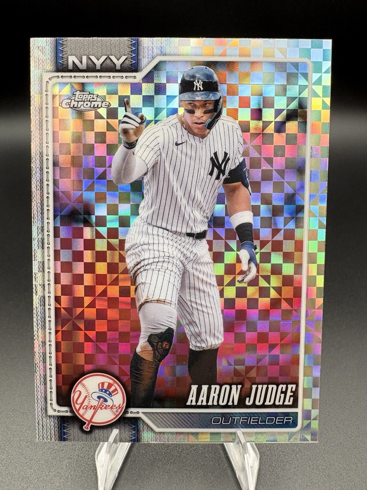 2026 Topps Chrome Aaron Judge Yankees #100 X-Fractor Refractor🔥