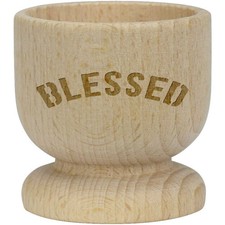 Eierbecher "Gesegnet" aus Holz (EC00026187)