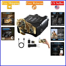 4K UHD Night Vision Binoculars with Remote App, 10X Zoom, Photos  Videos