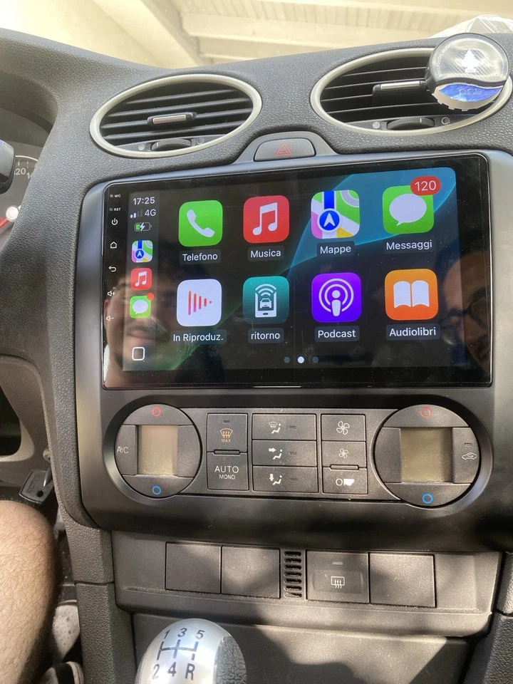 CARPLAY Ford Focus 2004/2011 ANDROID AUTO Navigatore Autoradio GPS Touch 2din - Immagine 2 di 4