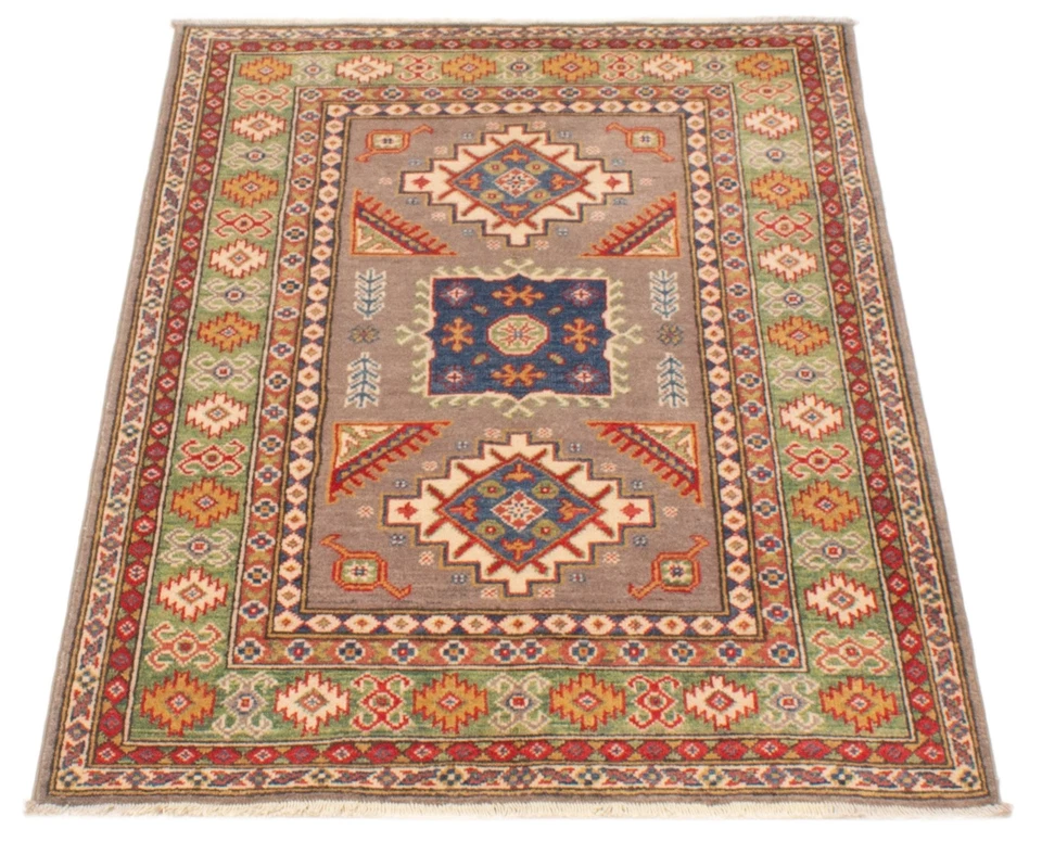 3'3" x 4'10" Hand Knotted Oriental Carpet Traditional Wool Area Rug - Image 3 of 4