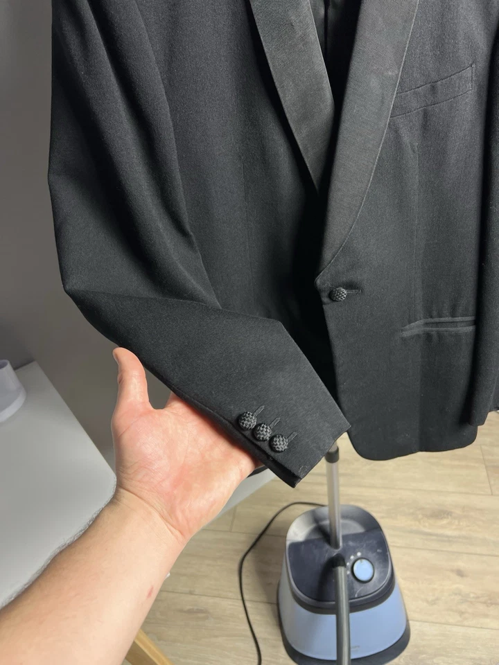 Chaqueta Blazer Esmoquin Negra Gieves & Hawkes Años 70-80 De Colección Foto 4 de 4