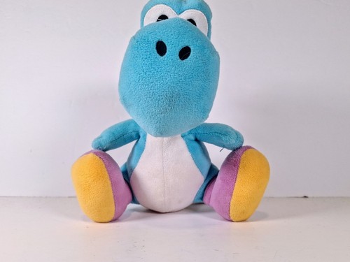 Peluche Yoshi Azzurro 7" Collezione All Star Super Mario Bros Little Buddy - Foto 2 di 7