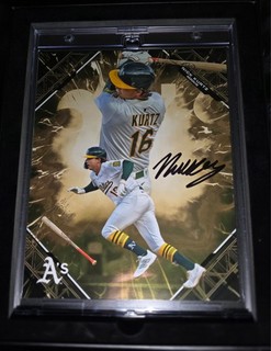 2025 Fanatics Topps Emanate Under Wraps NICK KURTZ GOLD AUTO /50 RC Autograph RC