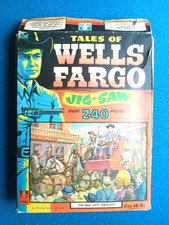 Vintage Tower Press 240 Piece Jigsaw Puzzle ' Tales of Wells Fargo ' TV Show