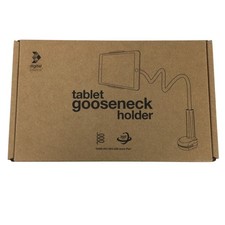Digital Basics Tablet Gooseneck Holder White Fully Adjustable 360 Rotation