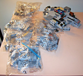 Lego Star Wars 7965 Millennium Falcon/Partially Built, Unopened Bags, Incomplete