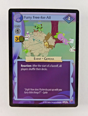 Furry Free-For-All #Pf6 - My Little Pony CCG (2014 Enterplay) Promo Foil 6
