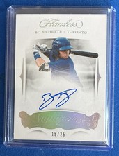 2018 Panini Flawless - Flawless Signatures Bo Bichette #FS-BI  15/25 (AU, RC)