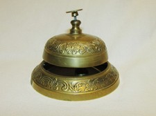 SONNETTE DE COMPTOIR / DE TABLE / D'HOTEL ANCIENNE EN BRONZE