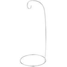 Bard's Silver Ornament Stand, 12" H x 5.25" W x 5.25" D