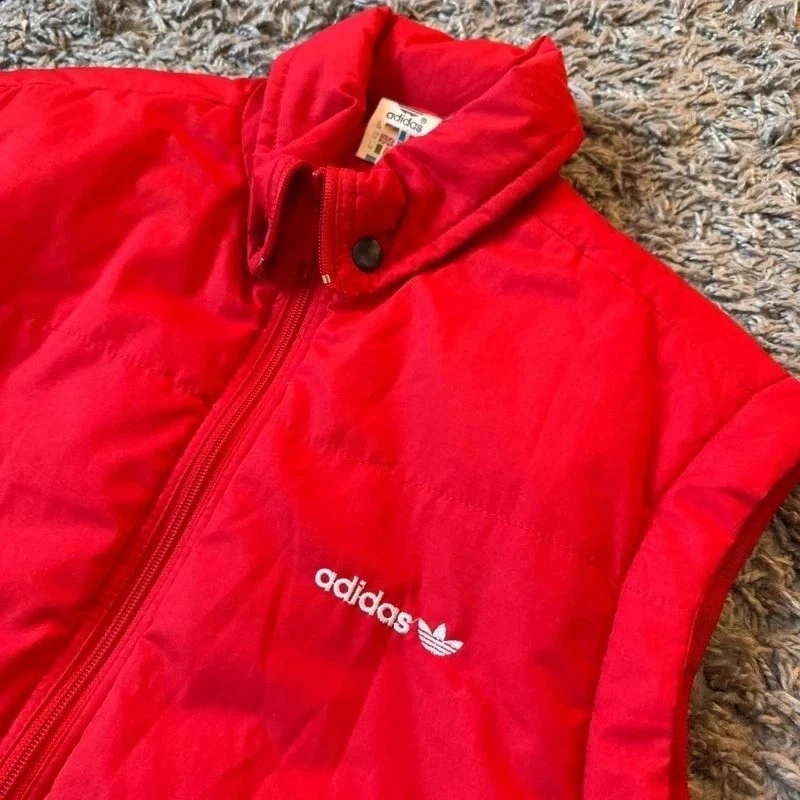 Adidas vintage dámska vesta, červená, veľkosť M