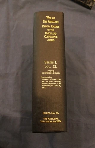 WAR OF THE REBELLION OFFICIAL RECORDS UNION & CONFEDERATE ARMIES SERIES 1 Vol 22