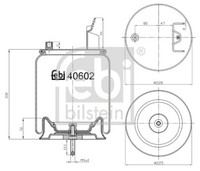 Federbalg Luftfederung Febi Bilstein 40602 FüR FH FMX Volvo FM FH12 FH16 2 FM12
