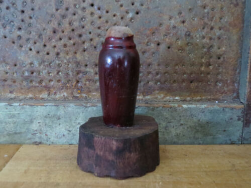 Detailed Primitive Farmhouse wood TURKEY or Peacock Butter Mold Stamp Press - Picture 4 of 5