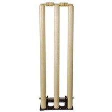 Wooden Wicket Set, Cricket Stump Set with White Cricket Ball sports
