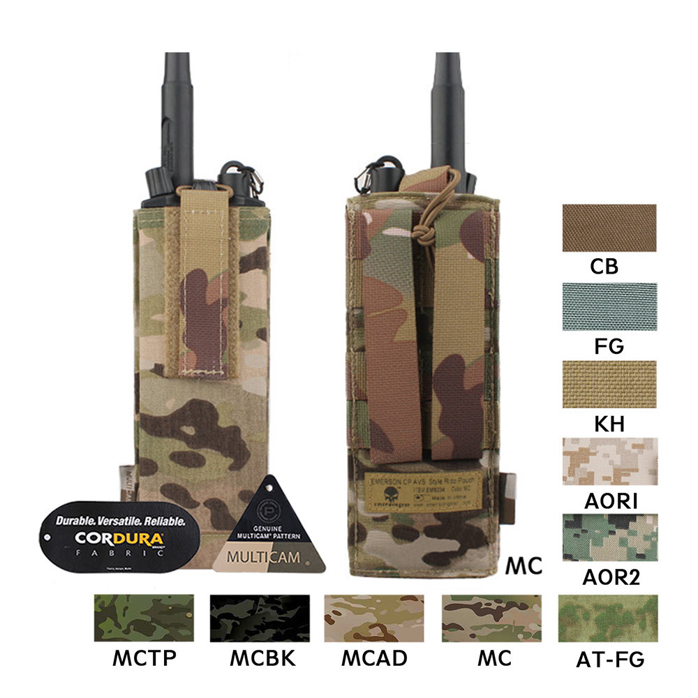 個人装備 Velocity Systems MBITR Pouch MC Emerson MOLLE MBITR Radio Pouch Tactical Universal Walkie