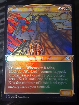 Radha Coalition Warlord Showcase FOIL ,Dominaria United, NM,MTG,FREE SHIPPING