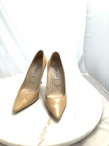 Jimmy Choo Nude Beige Patent Pumps 7.5 38 EUC - Picture 2 of 7