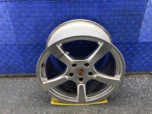 2017-2023 PORSCHE BOXSTER 19X10 REAR 5 SPOKE SILVER WHEEL RIM 982601025C OEM