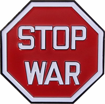 3644 Stop War Sign Parody Political Peace Anti Enamel Pin Badge Button Lapel New Ebay
