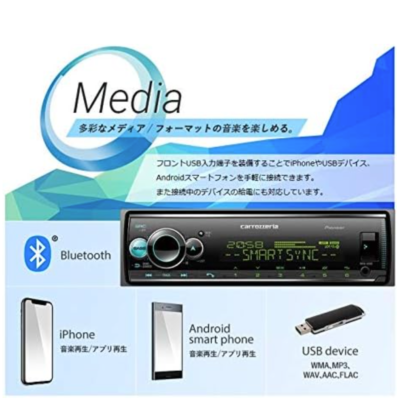 Autorradio Pioneer Carrozzeria MVH-6600 1DIN - USB, Bluetooth