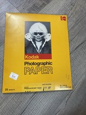 Kodak Photographic Paper 8 X 10 in 154 0186 Polycontrast Rapid F 25 Sheets