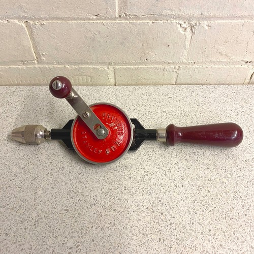Vintage Stanley No.803 Hand Drill Egg Whisker Style Carpentry Woodworking Tool - Picture 7 of 14
