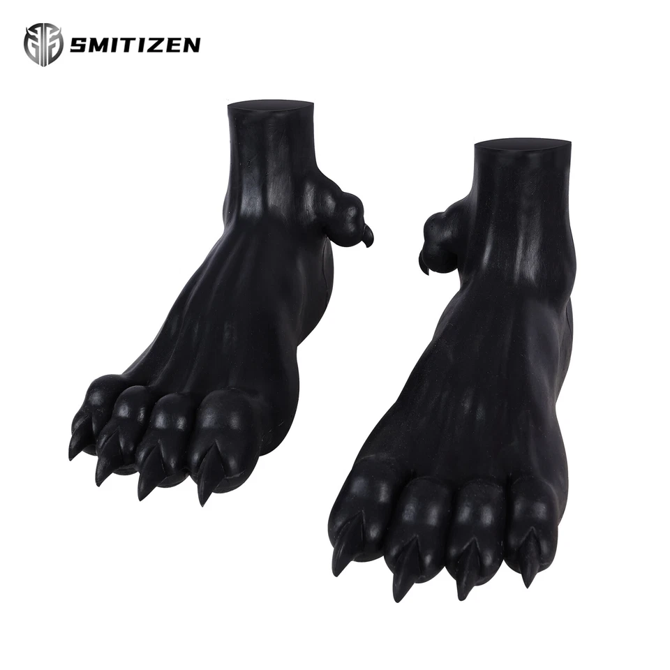 Smitizen Silicona Negro Patas de Dragón Zapatos Disfraces para Fiesta de Halloween Juegos con disfraces Foto 3 de 4