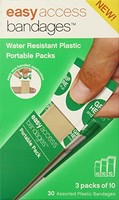 Easy Access Bandages Water Resistant Plastic Portable Packs 3 Packs Of 10 on sale Easy Access Bandages Water Resistant Plastic Portable Packs 3 Packs Of 10 on sale