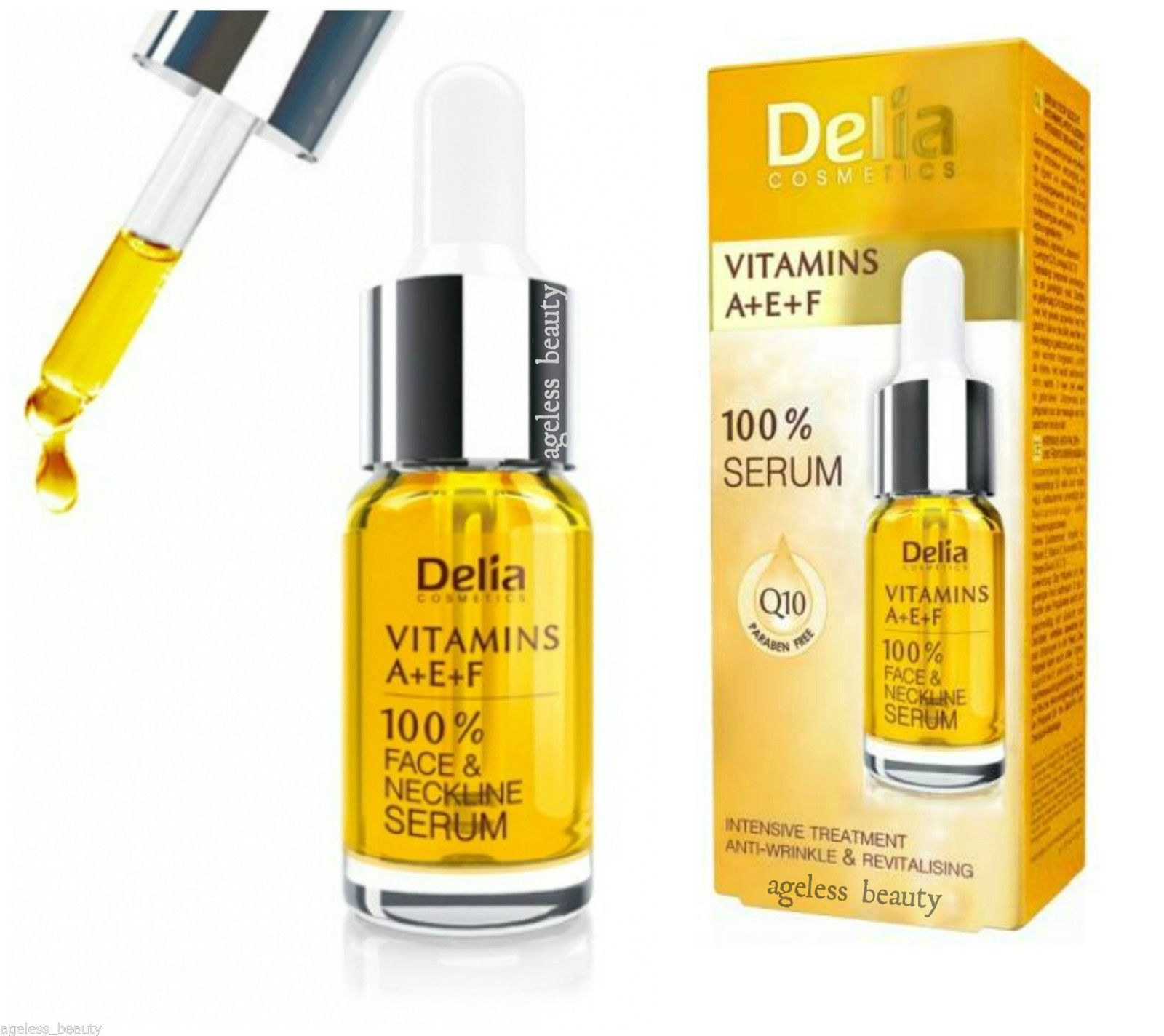Delia 100 Face Serum Argan oil Collagen Stem Cells Hyaluronic acid
