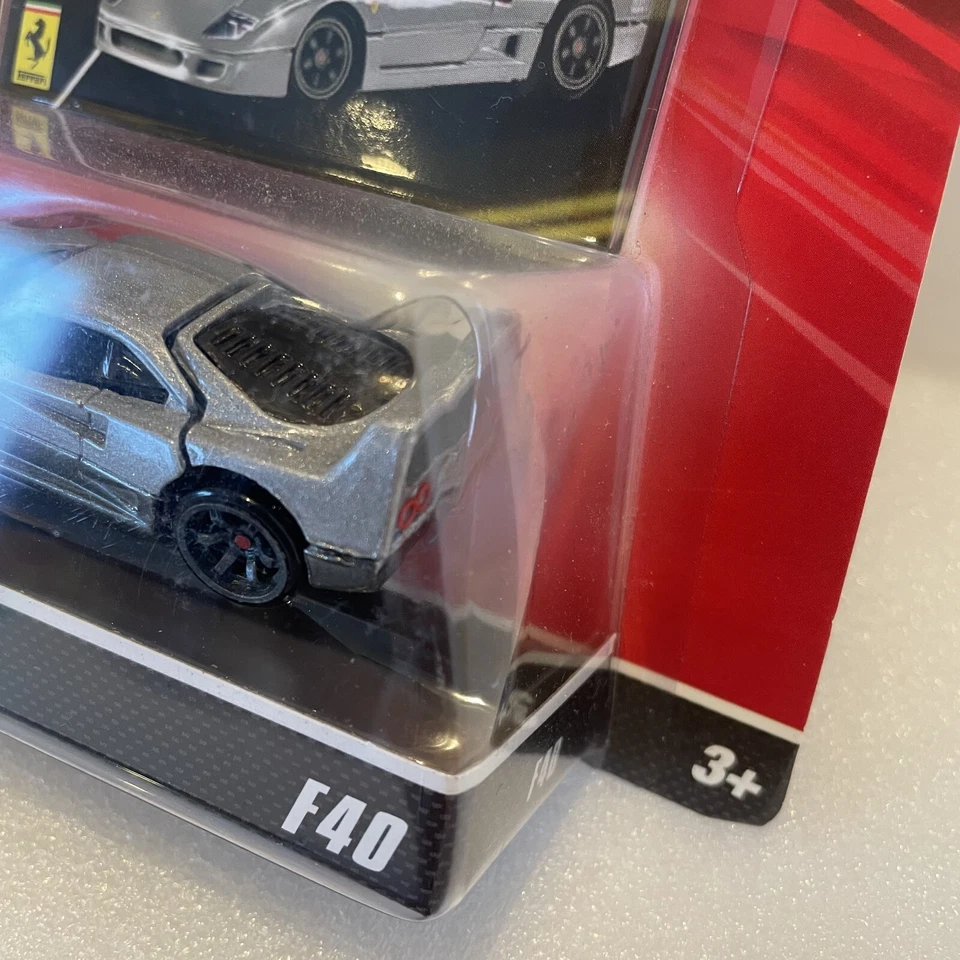 Hot Wheels Ferrari Racer F40 Plata Nuevo stock antiguo sin abrir - Imagen 4 de 4